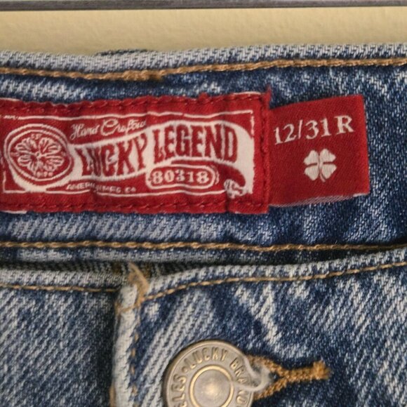 Lucky Brand Lucky Legend Boyfriend Midrise Relaxed Straight Jeans Size 12/31 - Picture 9 of 14